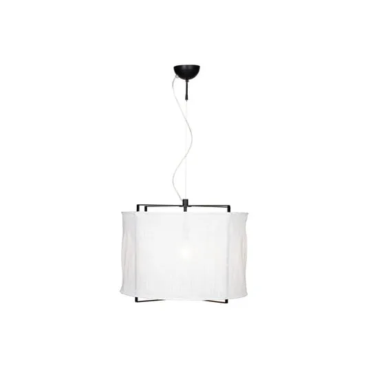 By Rydéns Lampada a sospensione Softy paralume in lino Ø 60 cm