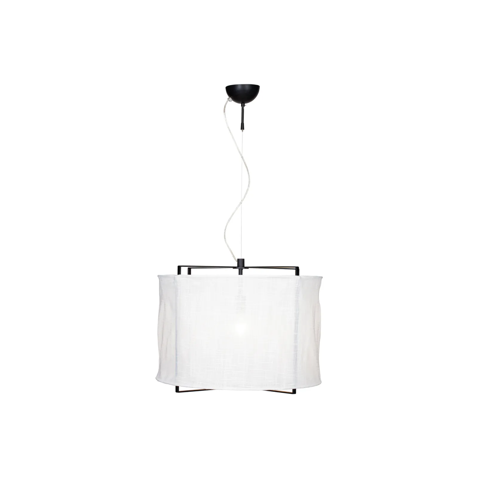 By Rydéns Lampada a sospensione Softy paralume in lino Ø 60 cm