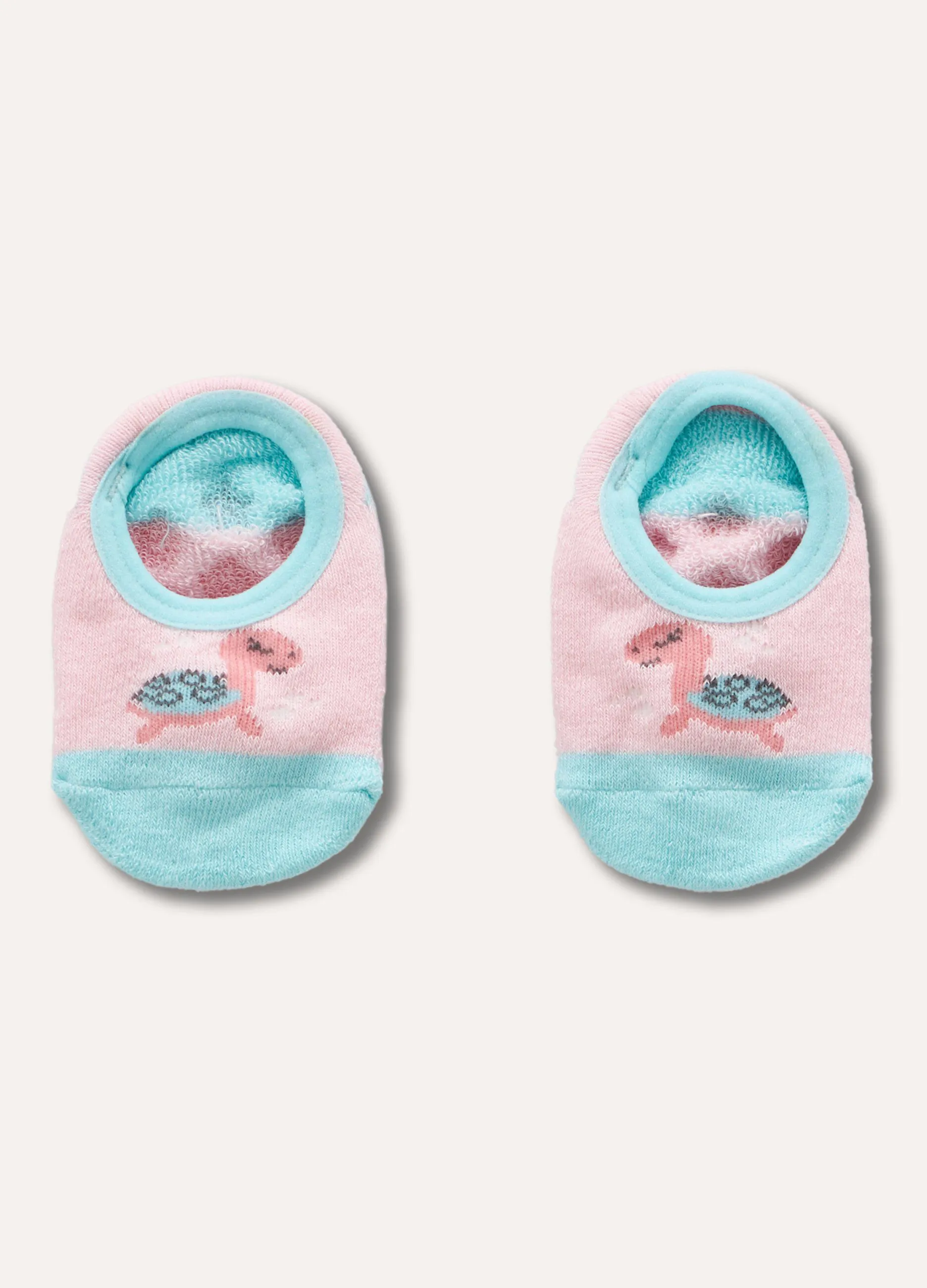 Calze antiscivolo in cotone stretch neonata