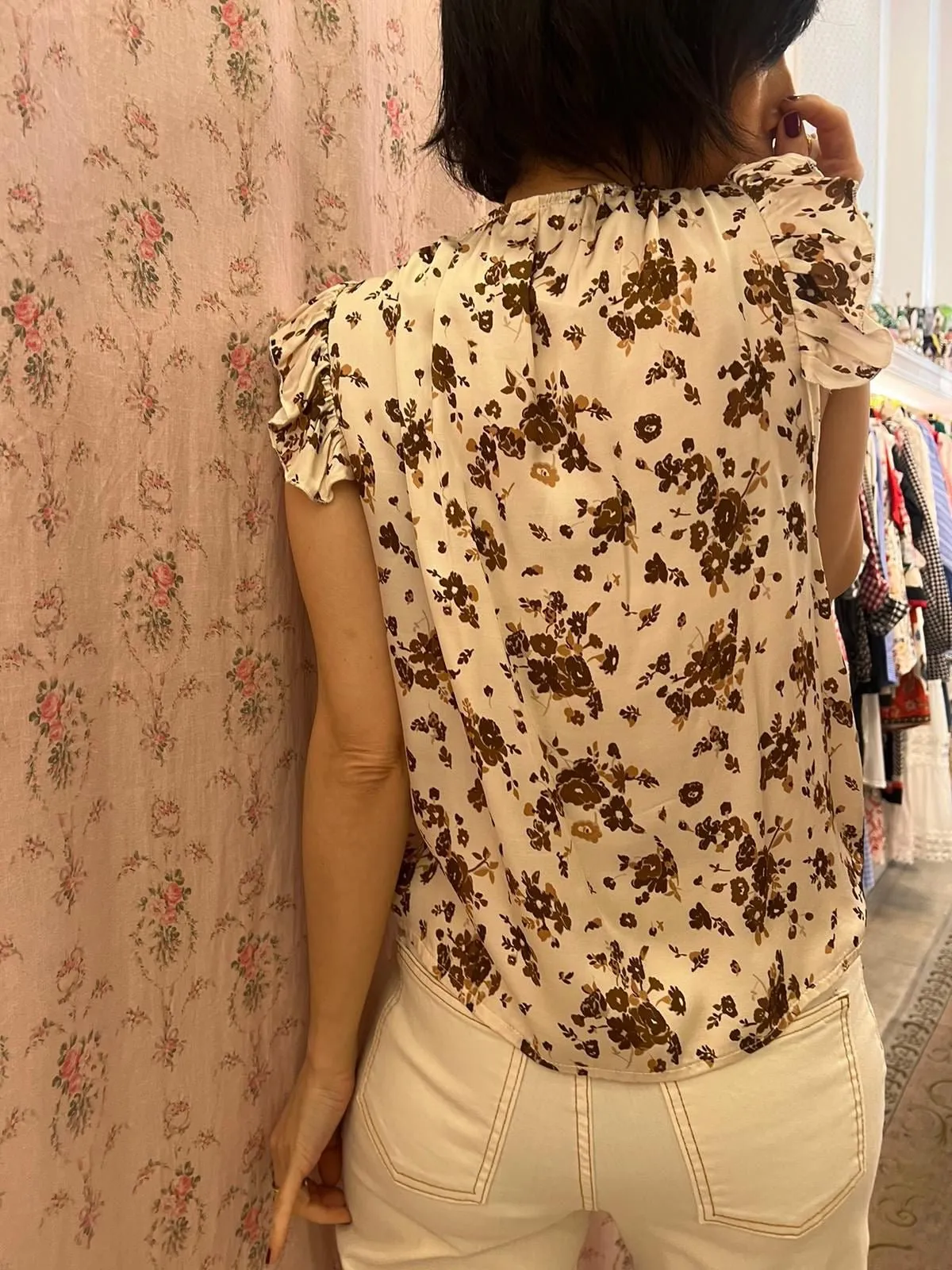 Camicetta Fleur Brown