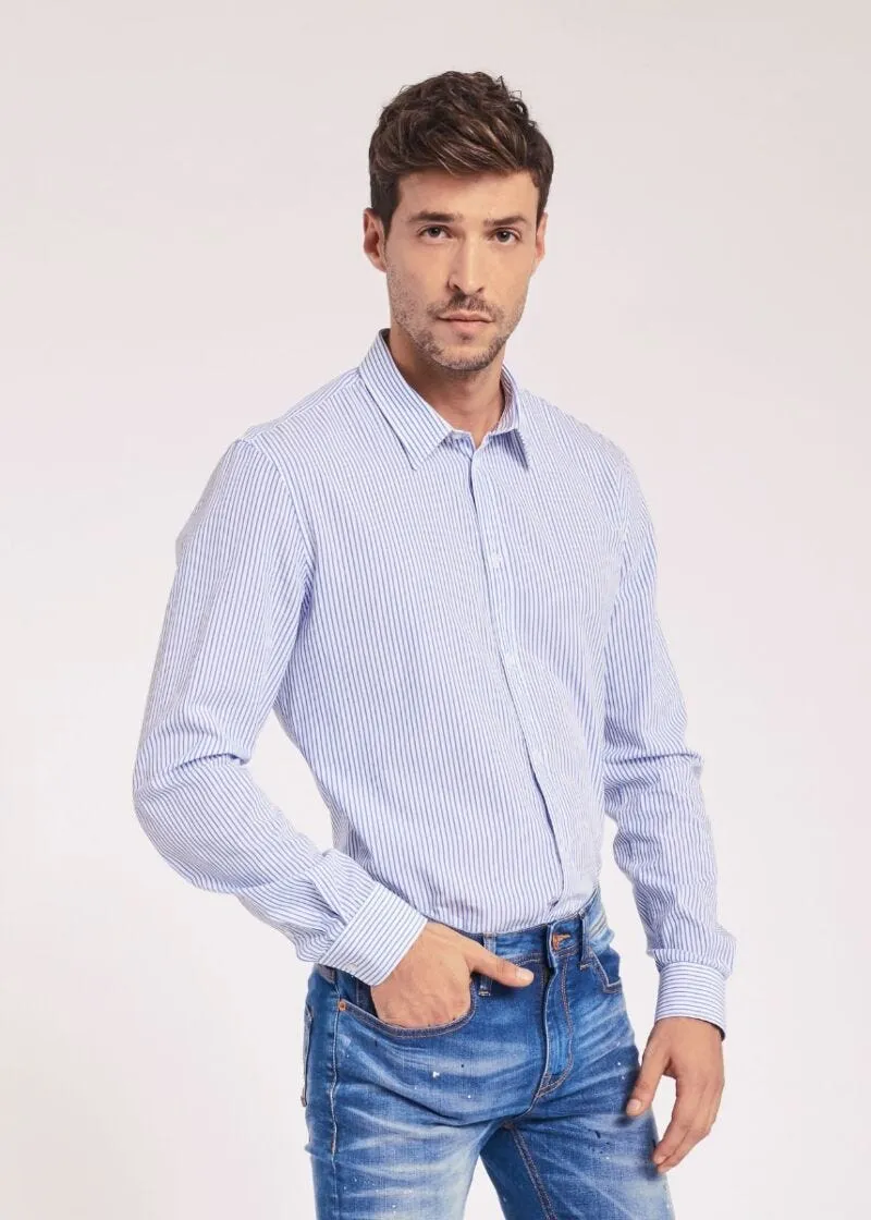 Camicia a righe verticali