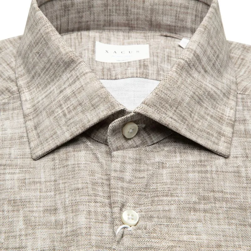 Camicia Active Tailor fit beige 