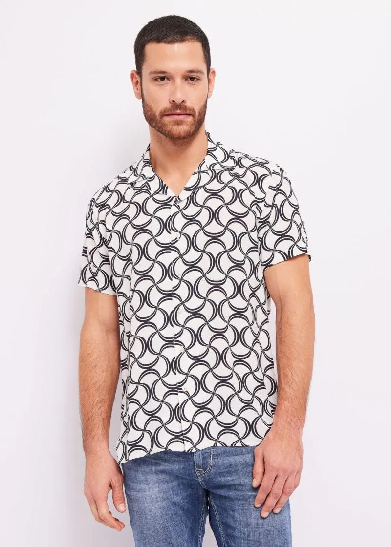 Camicia bowling con stampa