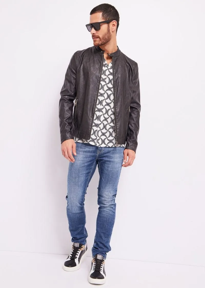 Camicia bowling con stampa