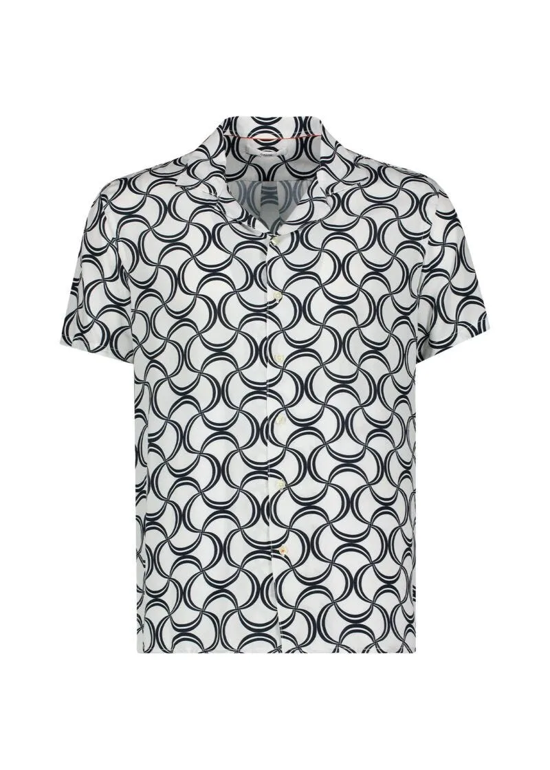 Camicia bowling con stampa