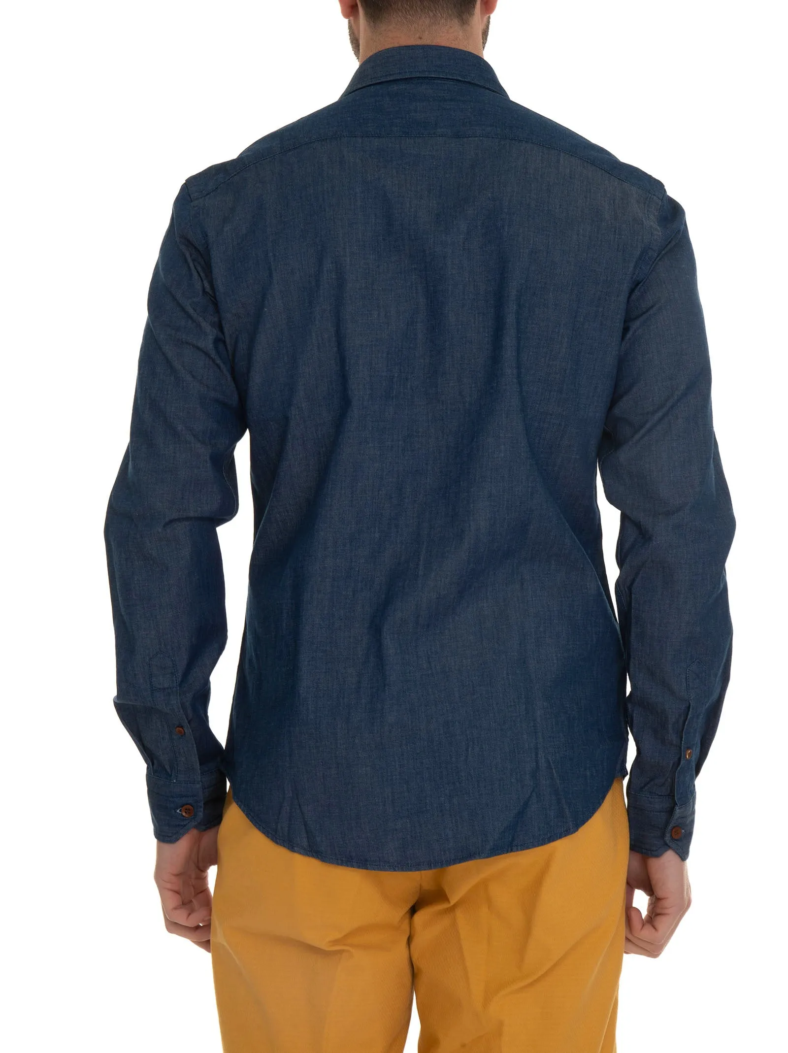 Camicia casual Denim scuro Harmont & Blaine Uomo