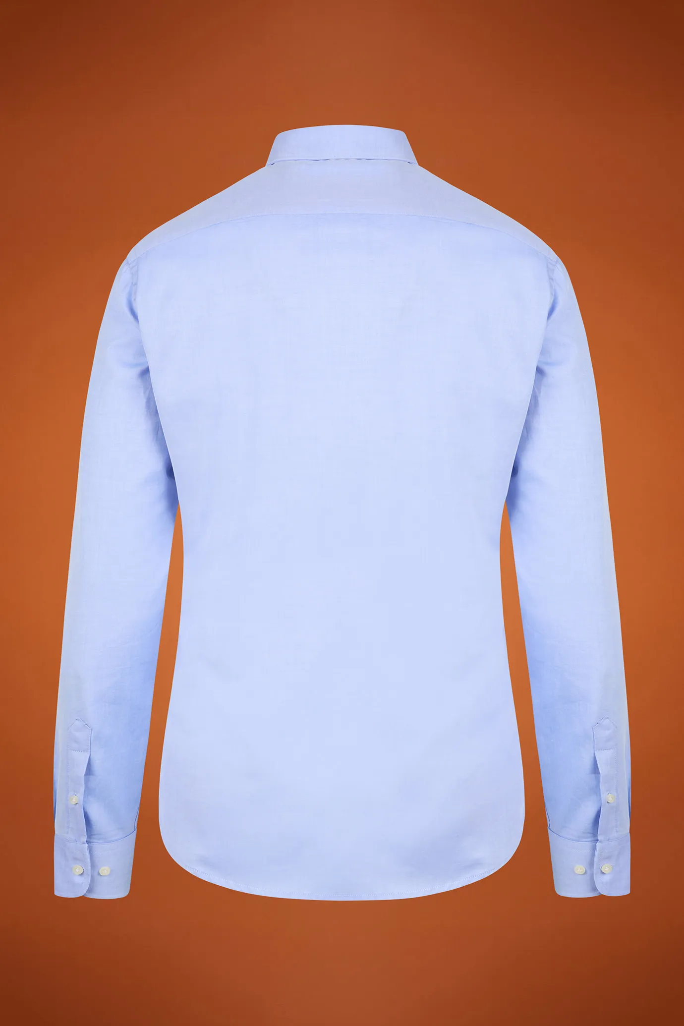 Camicia classica uomo collo francese tinta unita twill