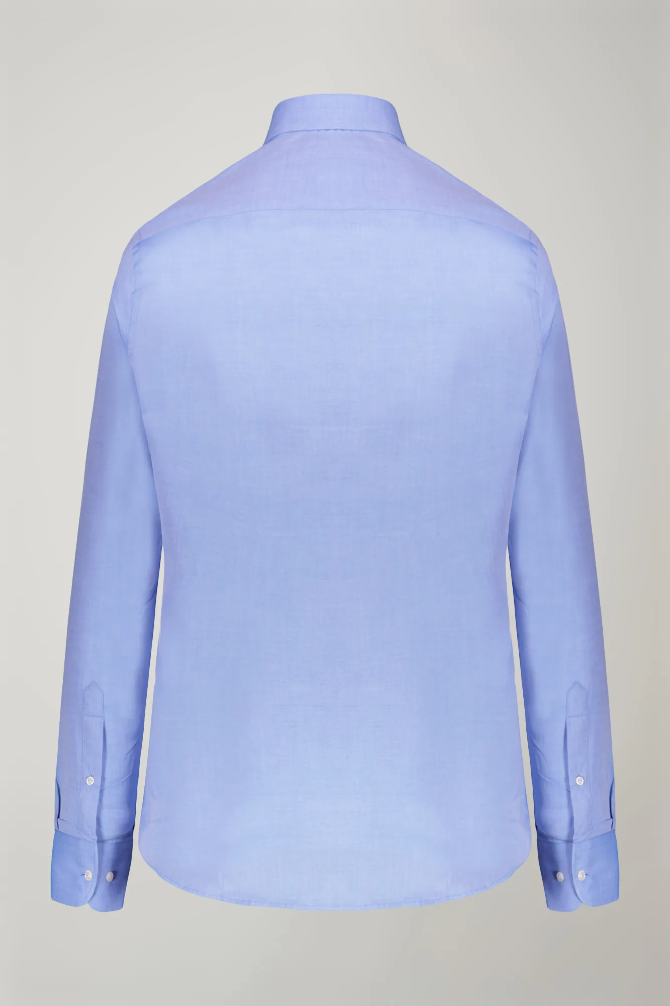 Camicia classica uomo collo francese tinta unita twill