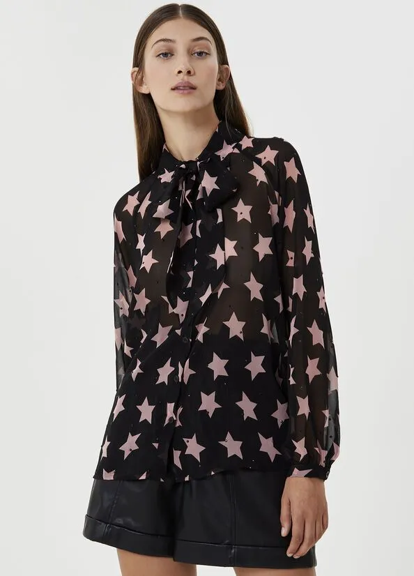 Camicia con fiocco