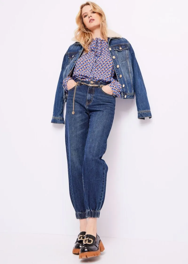 Camicia con stampa geometrica