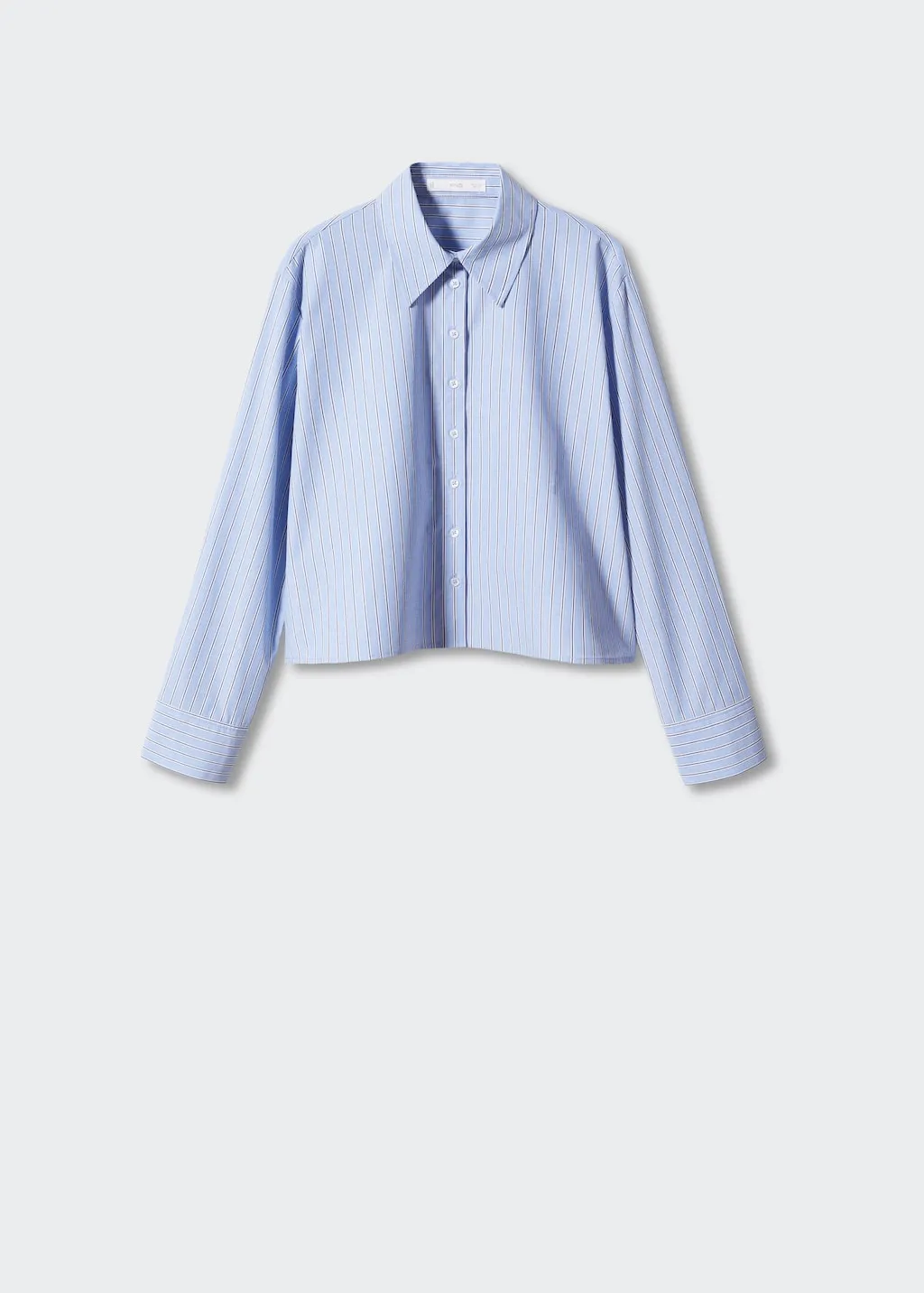 Camicia crop righe