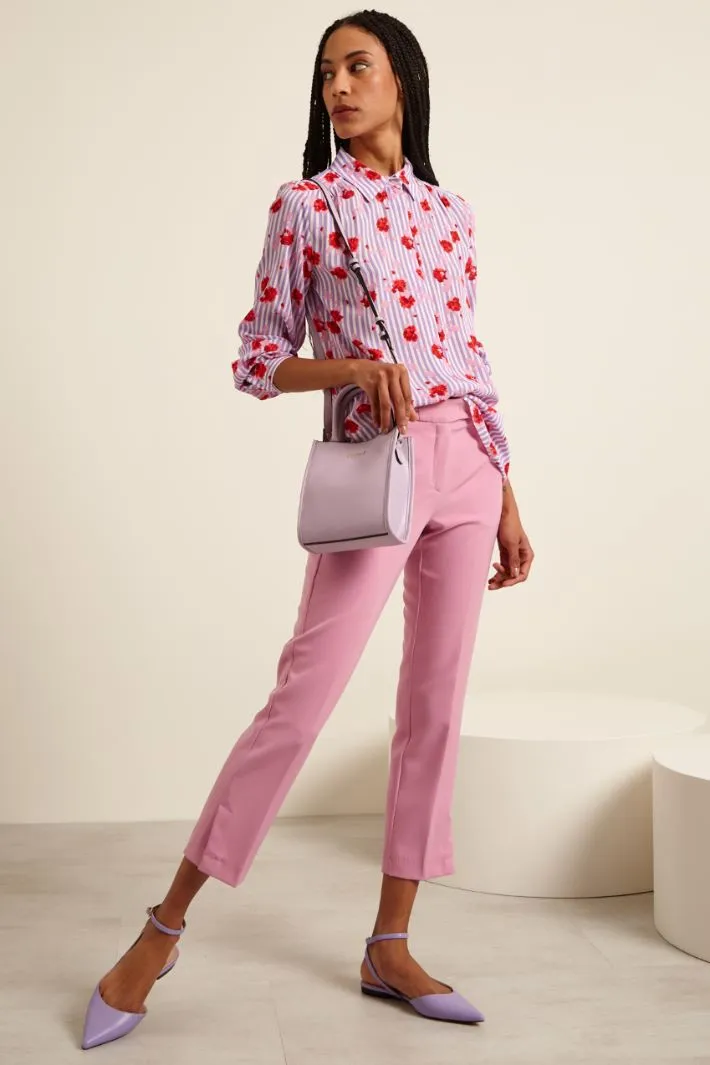 Camicia in georgette stampata