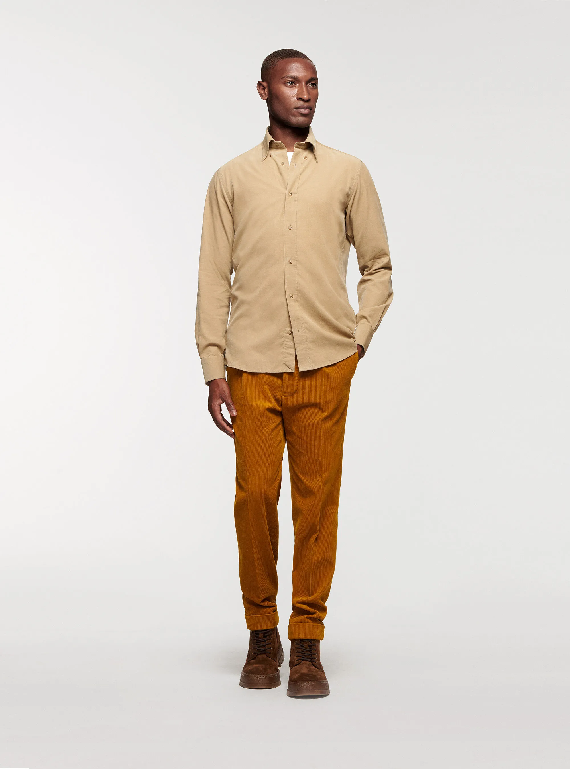 Camicia in velluto a costine