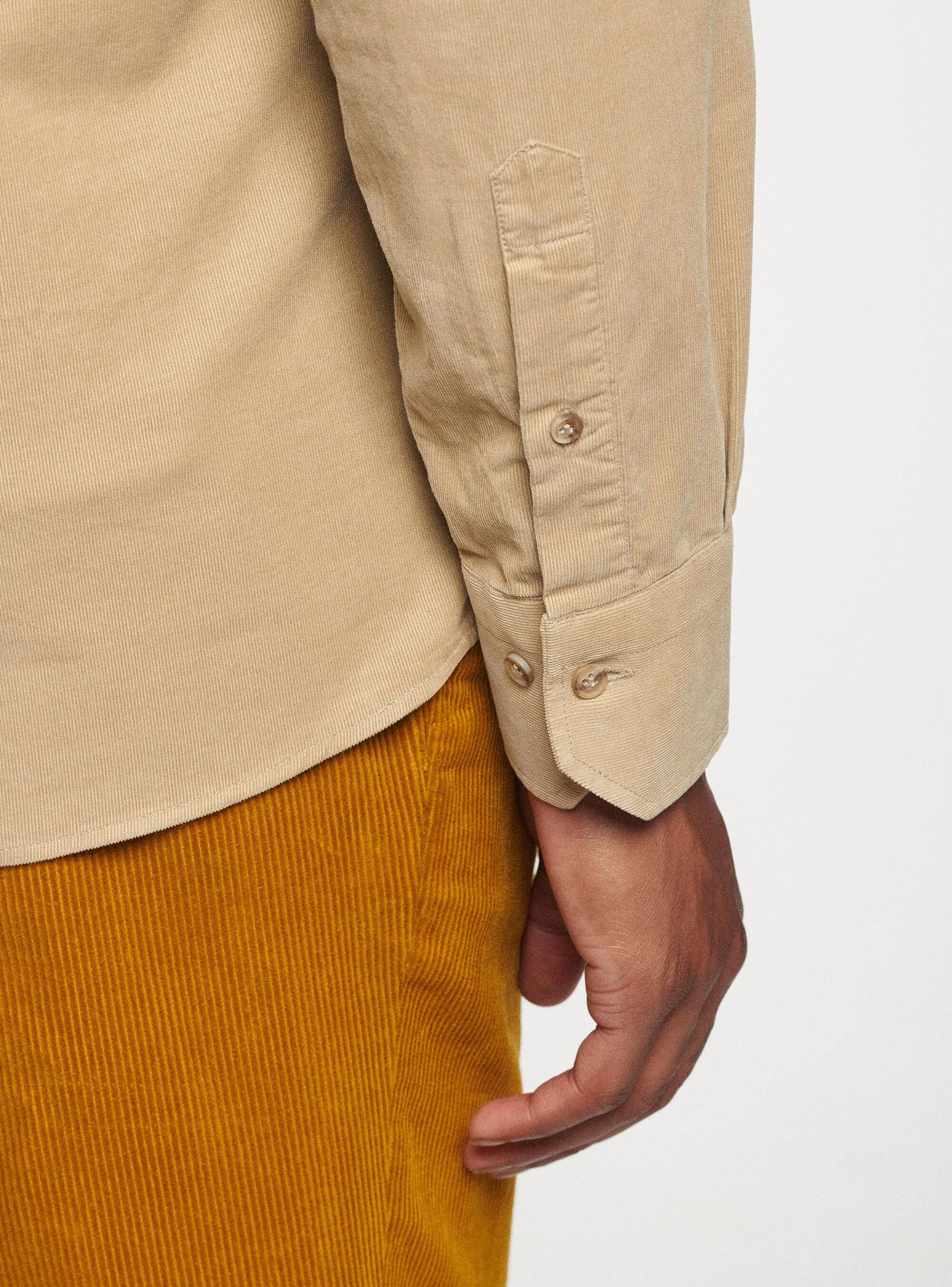 Camicia in velluto a costine