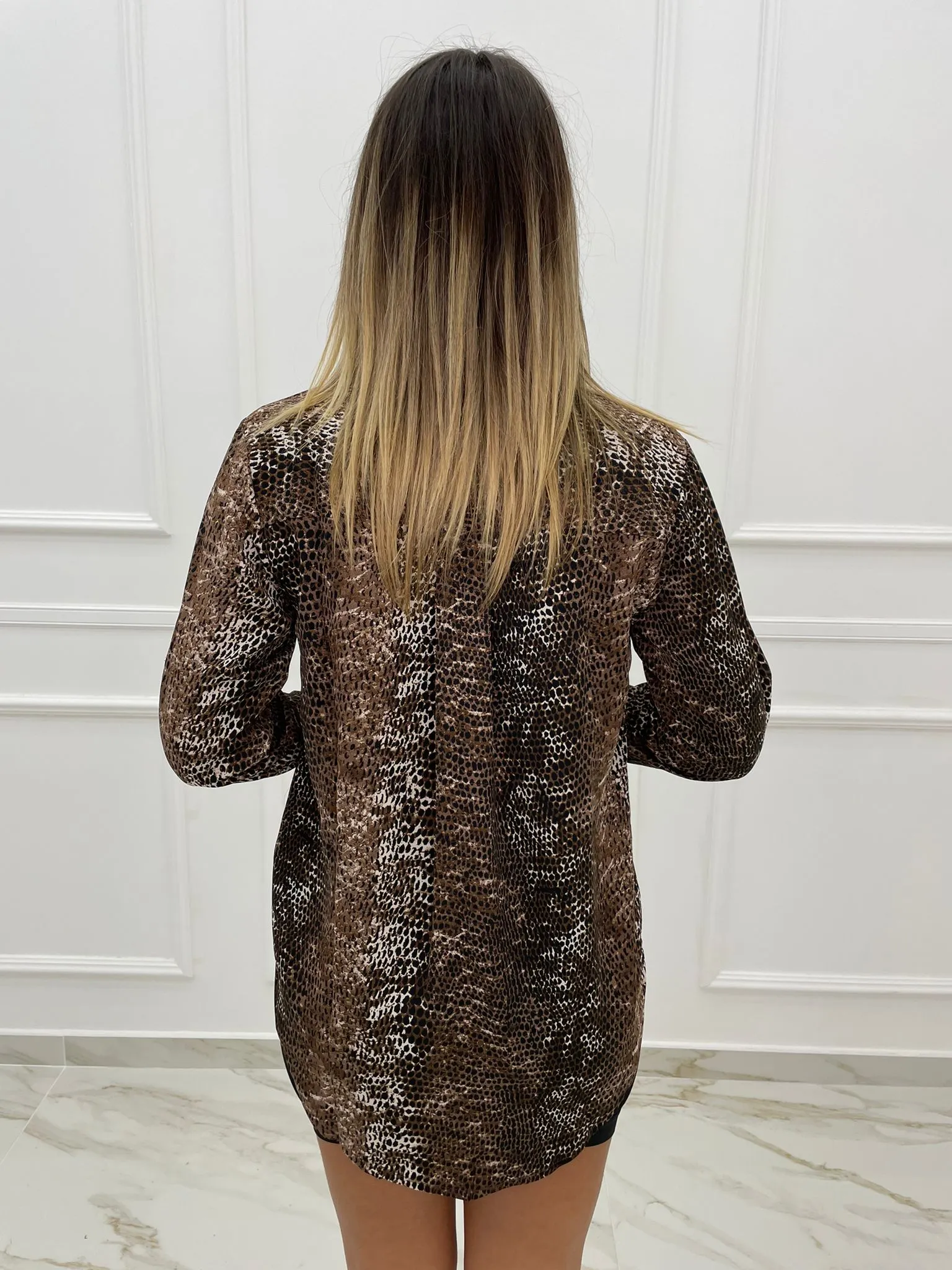Camicia pitonata velata