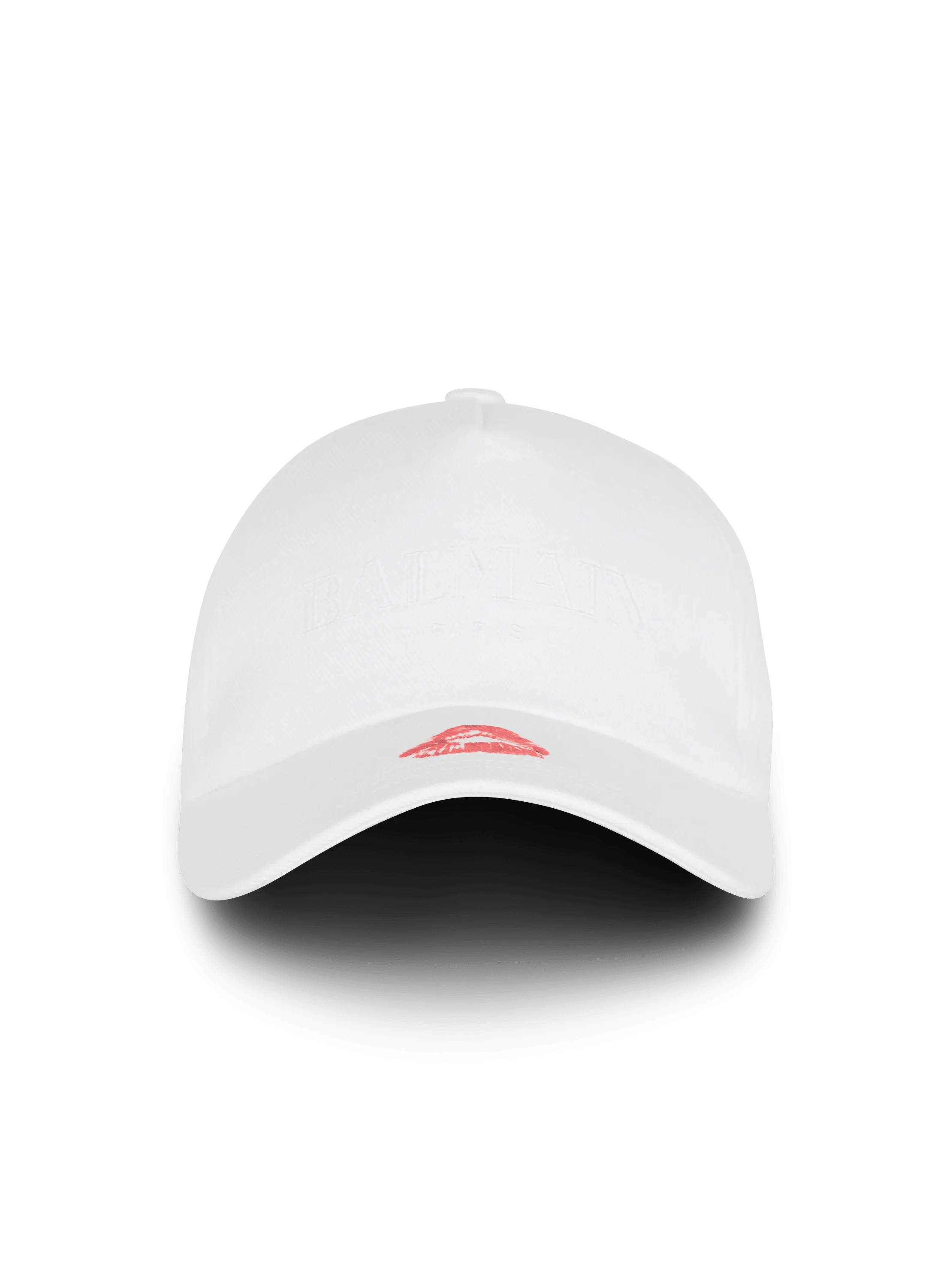 Cappellino in cotone motivo bacio