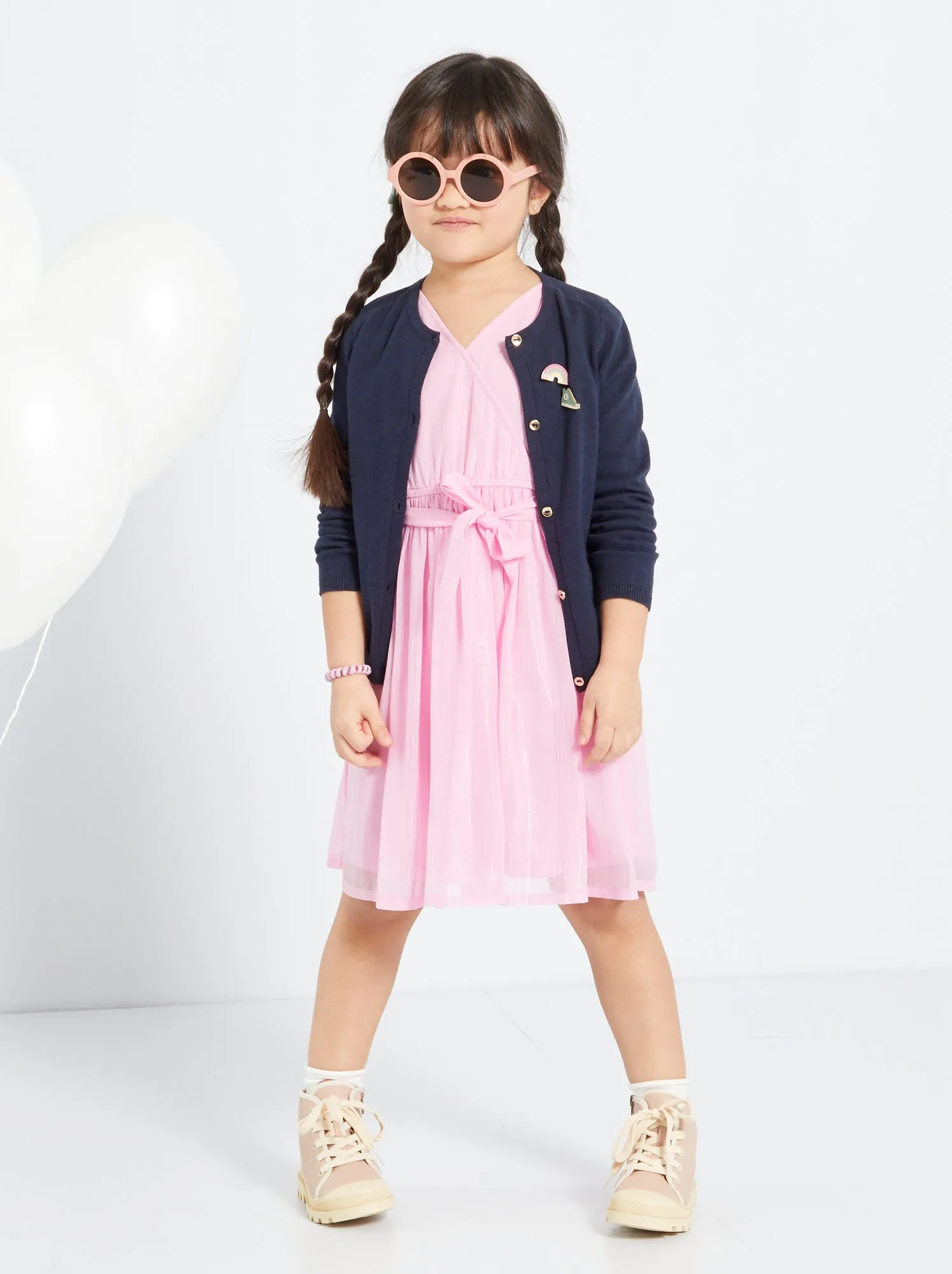 Cardigan in maglia fine - blu