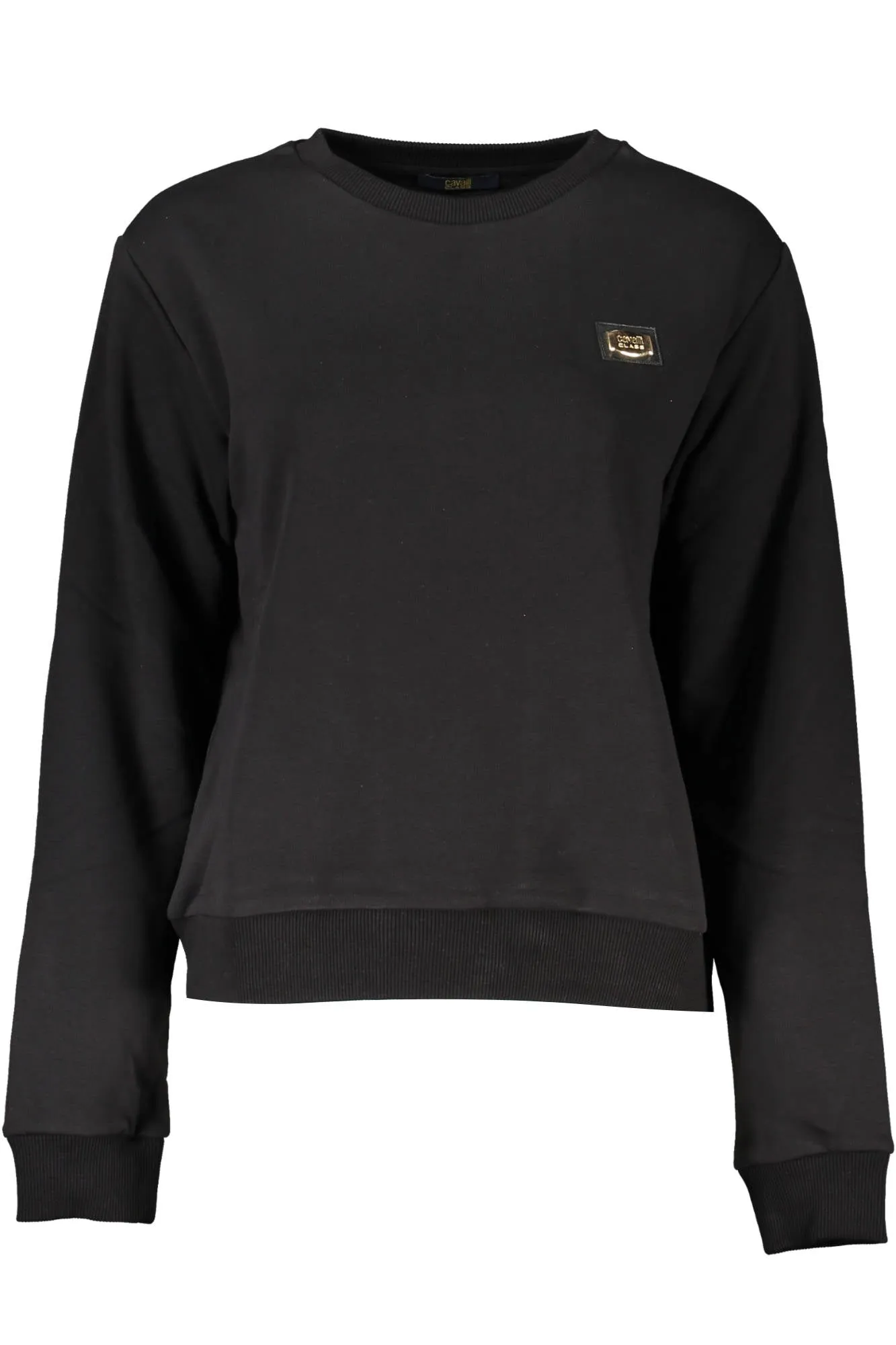 Cavalli Class felpa girocollo nero   