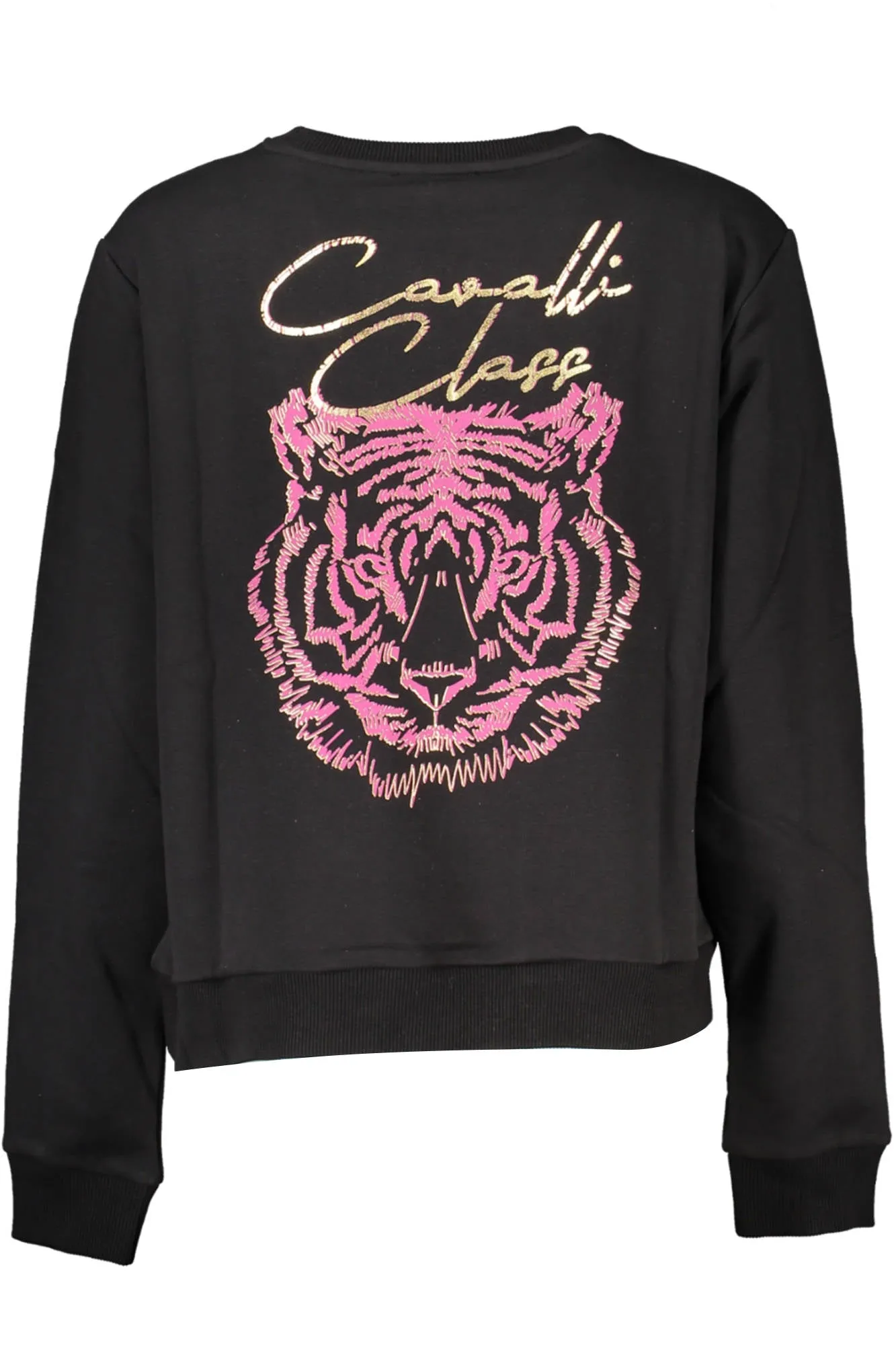 Cavalli Class felpa girocollo nero   