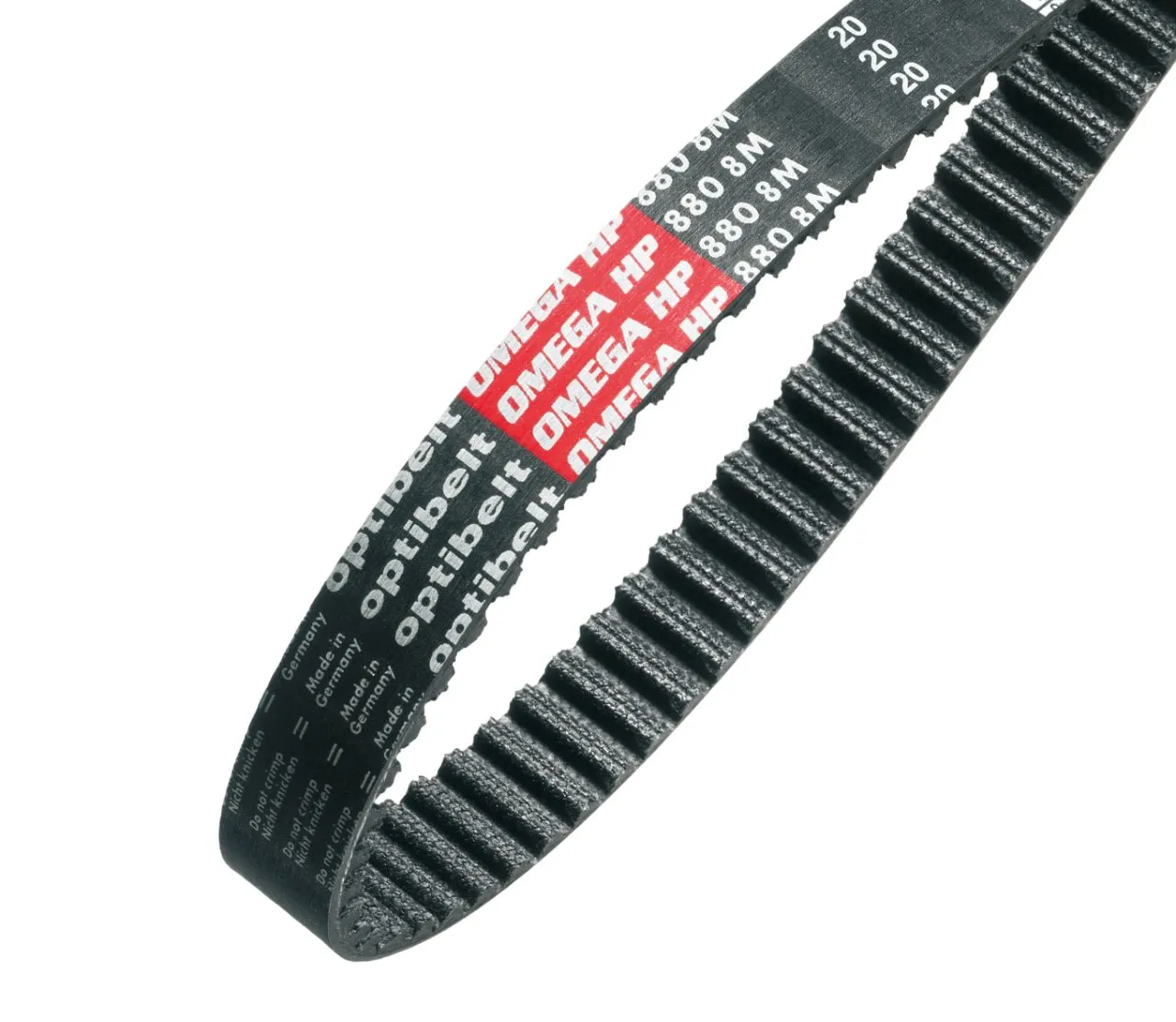 Cinghia sincrona OPTIBELT, 107 denti, passo 5mm, dimensioni 535mm x 25mm
