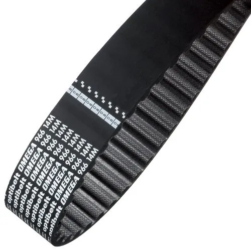 Cinghia sincrona OPTIBELT, 69 denti, passo 14mm, dimensioni 966mm x 55mm, in Gomma