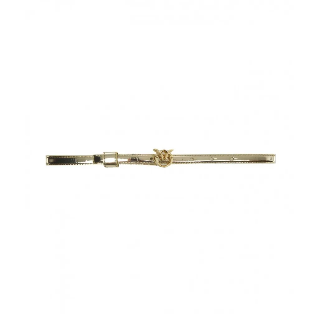 Cintura con fibbia con logo oro