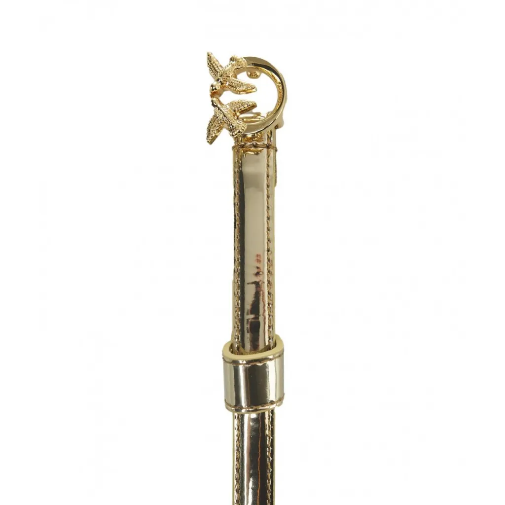 Cintura con fibbia con logo oro
