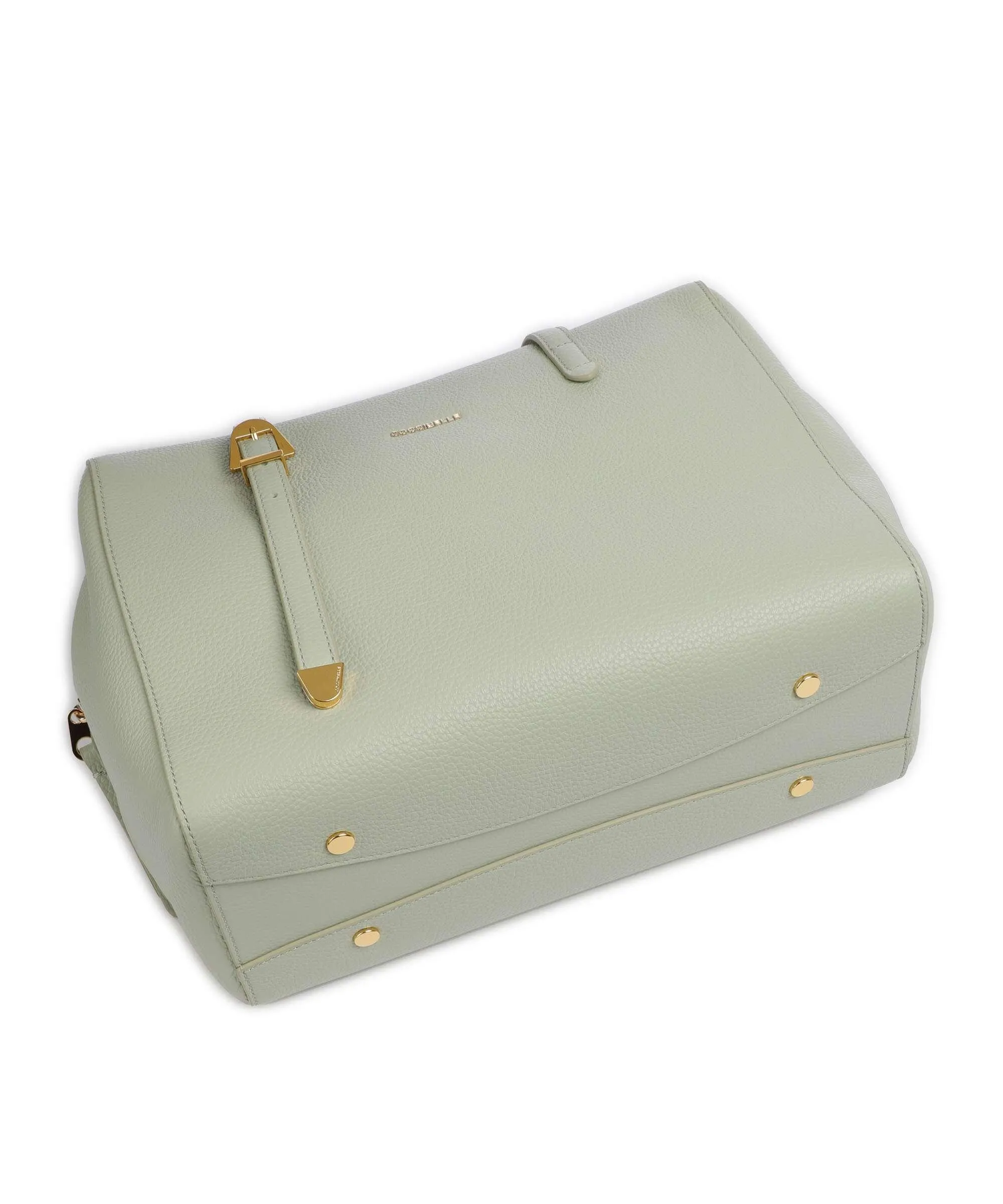  Coccinelle Gleen Borsa a mano pelle di vacchetta grana verde menta  