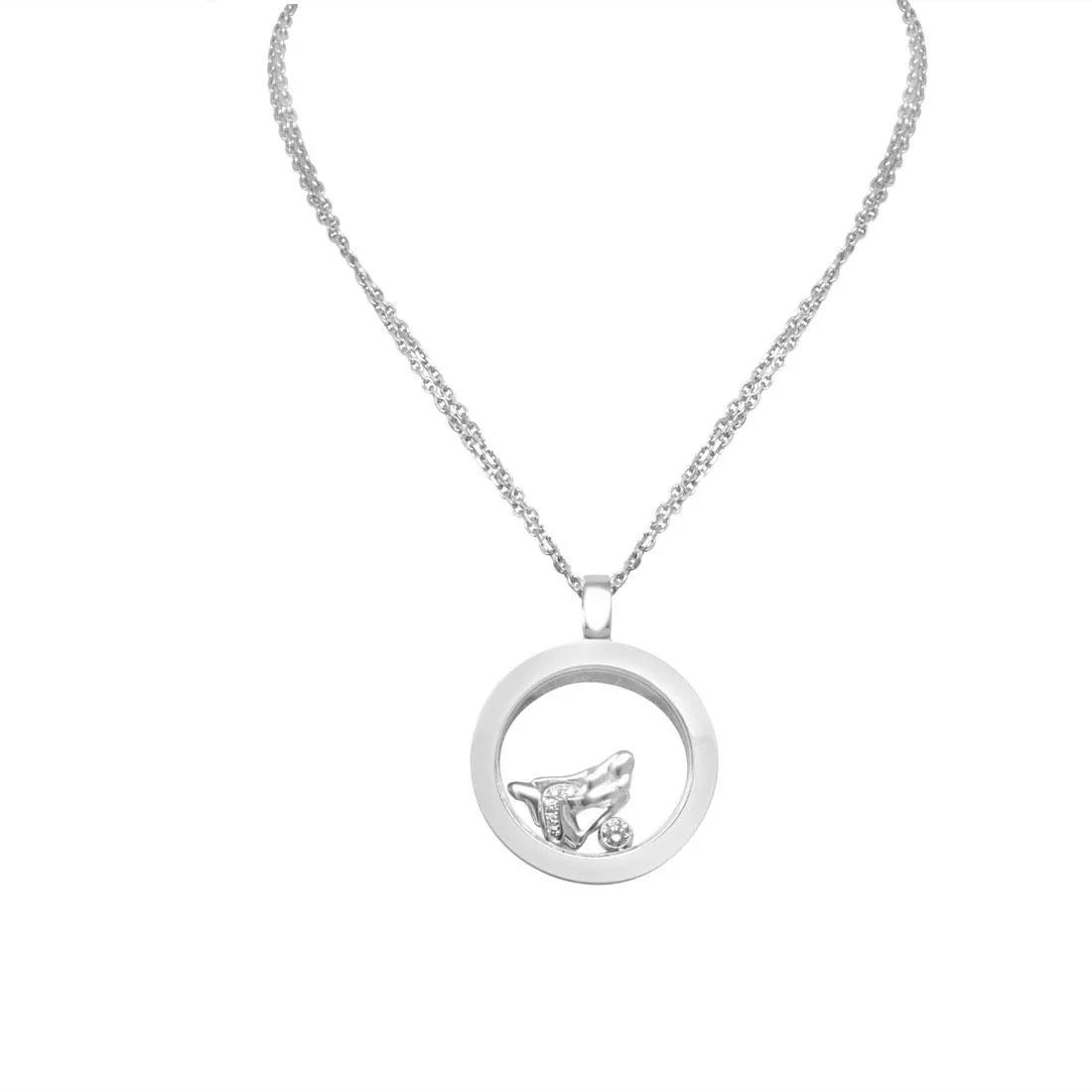 Collana in oro bianco con diamanti