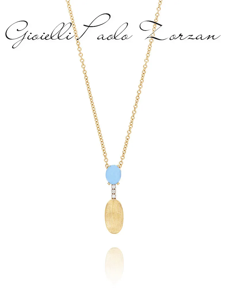 Collana Nanis DANCING AZURE in oro giallo CS4-597GG-IN