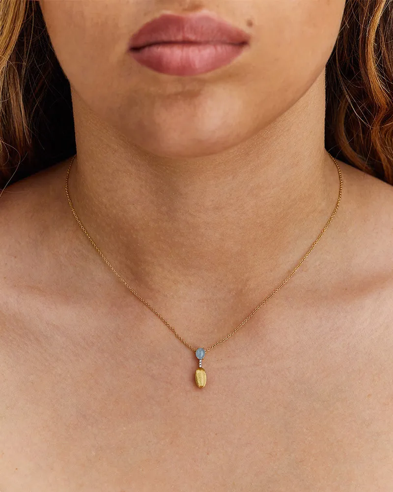 Collana Nanis DANCING AZURE in oro giallo CS4-597GG-IN