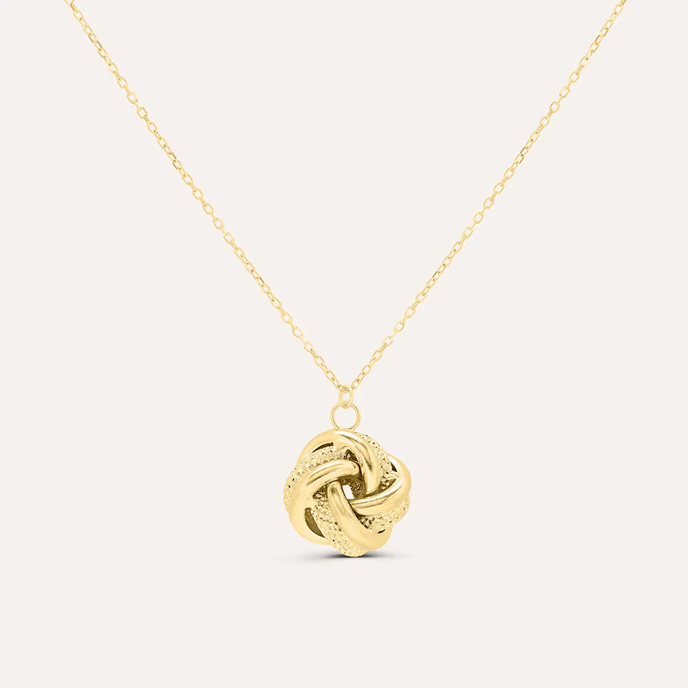 Collana Nodo Gold Essence Oro Giallo 750/1000 Maglia Forzatina 40 + 2 cm 1671254