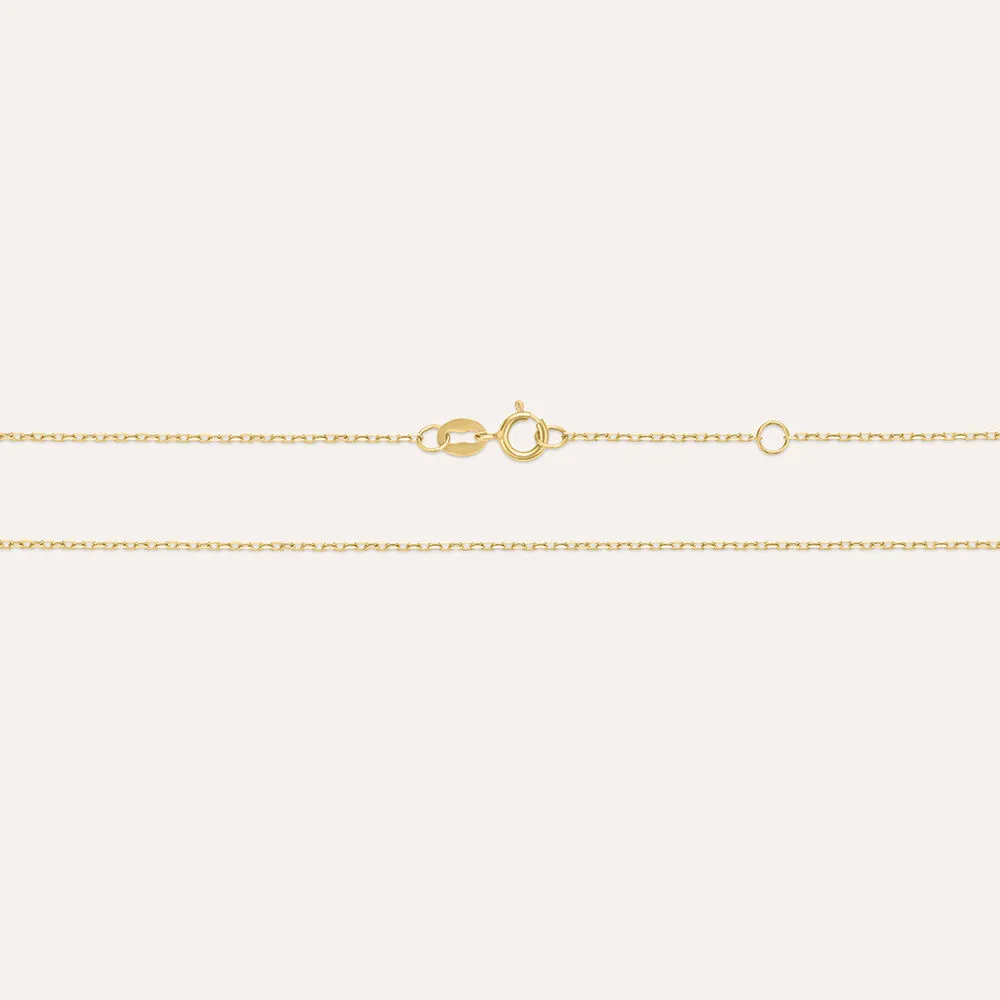 Collana Nodo Gold Essence Oro Giallo 750/1000 Maglia Forzatina 40 + 2 cm 1671254