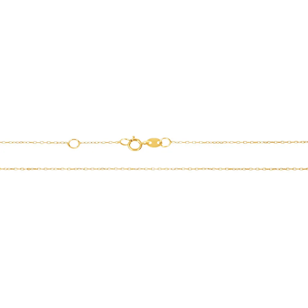 Collana Nodo Gold Essence Oro Giallo 750/1000 Maglia Forzatina 40 + 2 cm 1671254