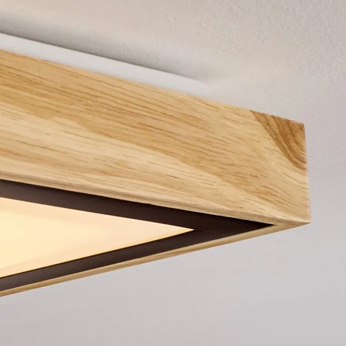 Corinto Plafoniera LED Écru, Nero, 1-Luce