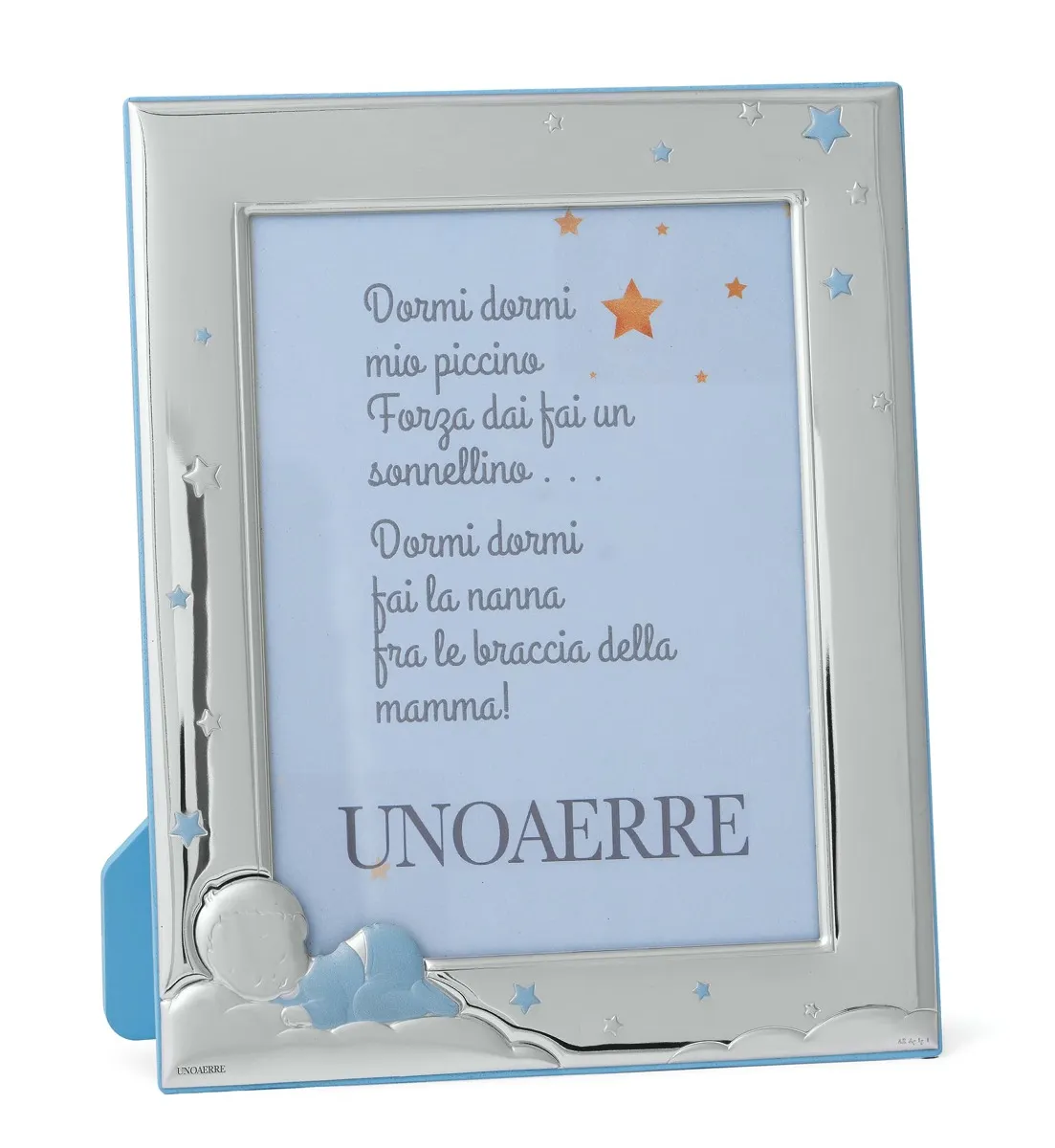 Cornice portafoto in argento bianco