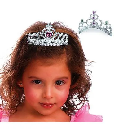 Coroncina argento pettine