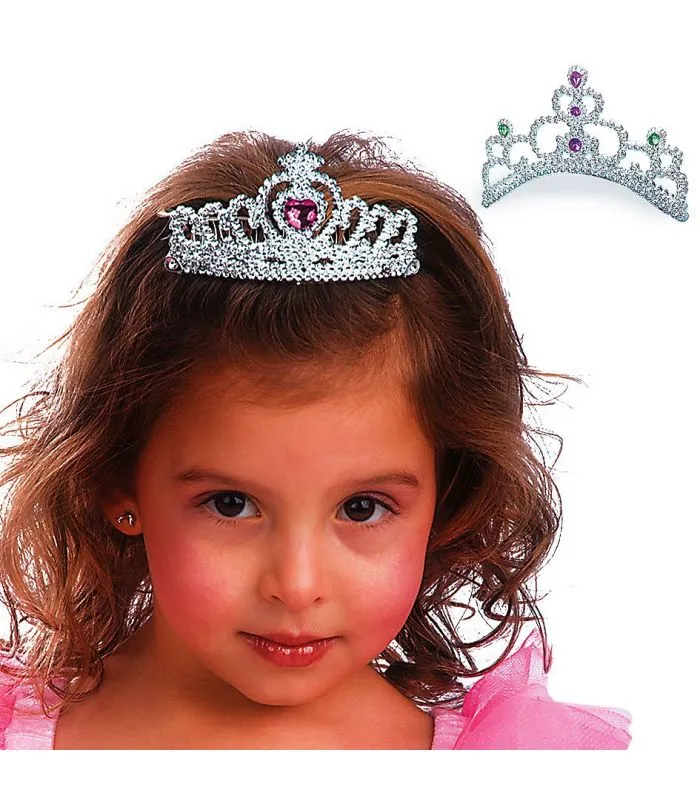 Coroncina argento pettine