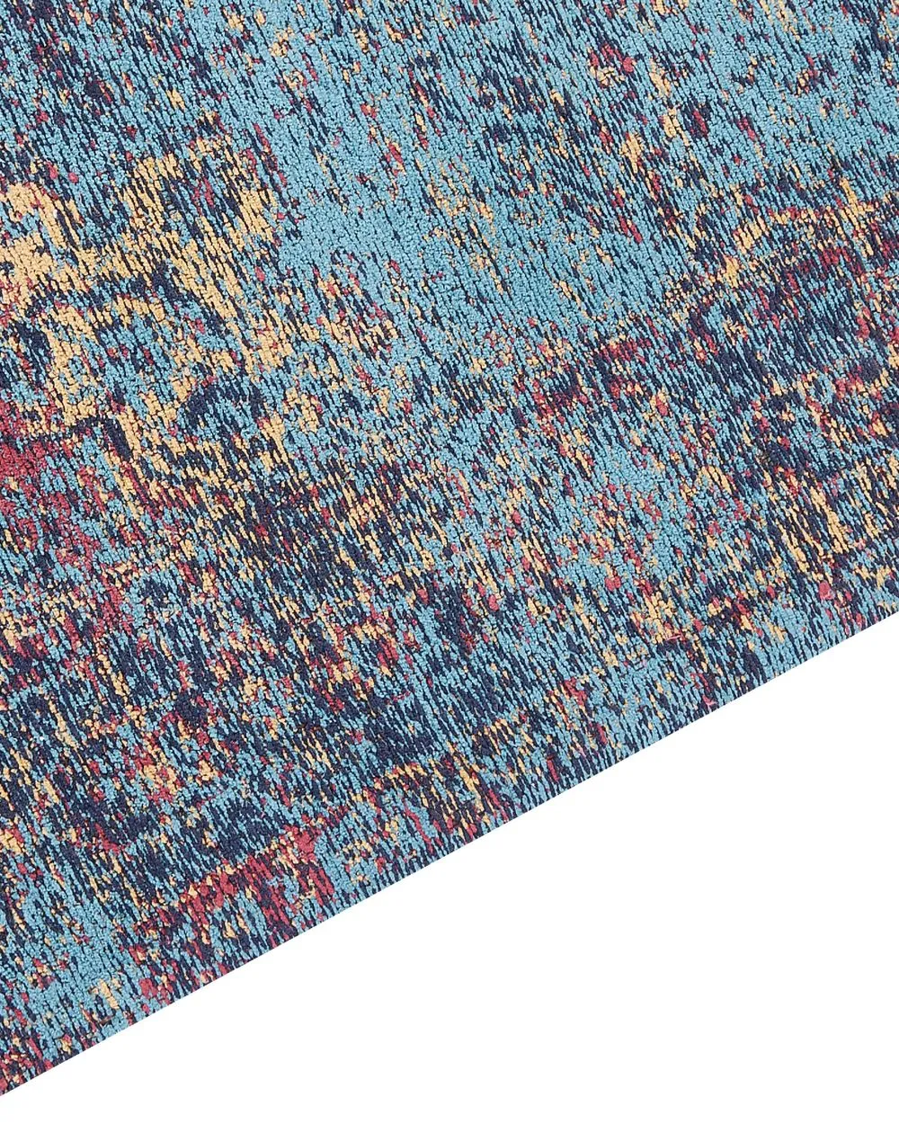 Cotton Area Rug 160 x 230 cm Blue KANSU