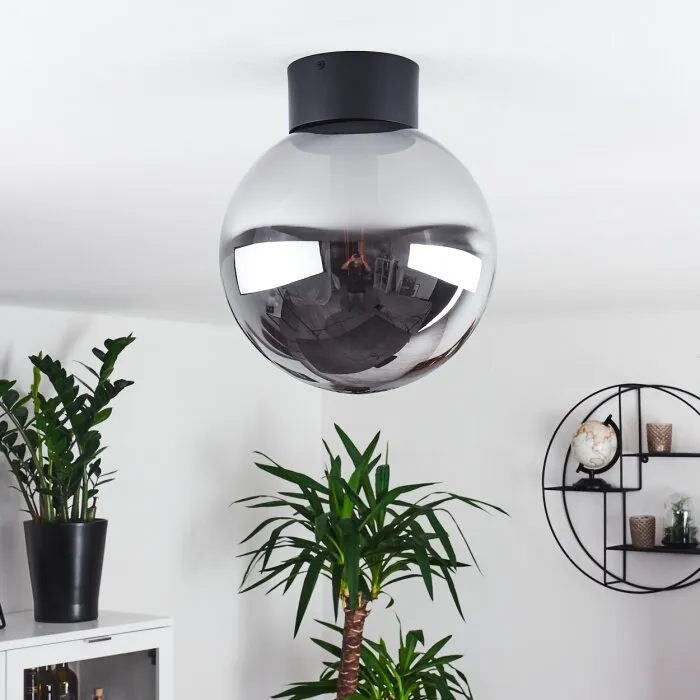 Cumuato Plafoniera Nero, 1-Luce