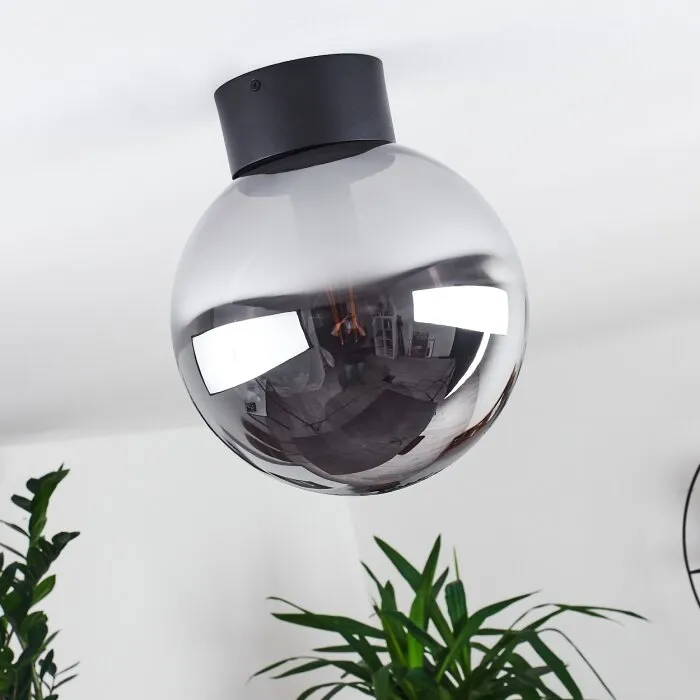 Cumuato Plafoniera Nero, 1-Luce