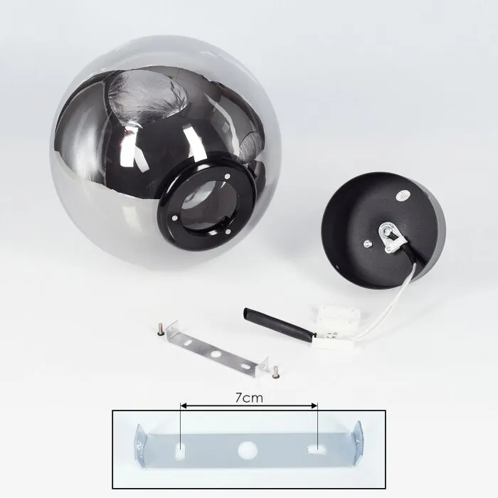 Cumuato Plafoniera Nero, 1-Luce