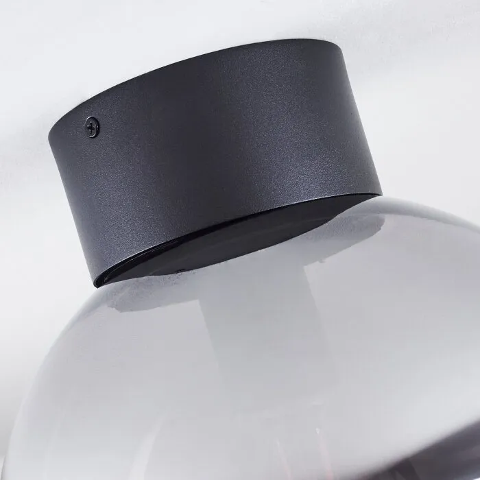 Cumuato Plafoniera Nero, 1-Luce