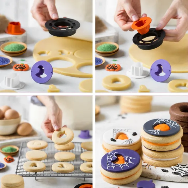 Cutter con centro a tema Halloween - Decorare - 4 pezzi