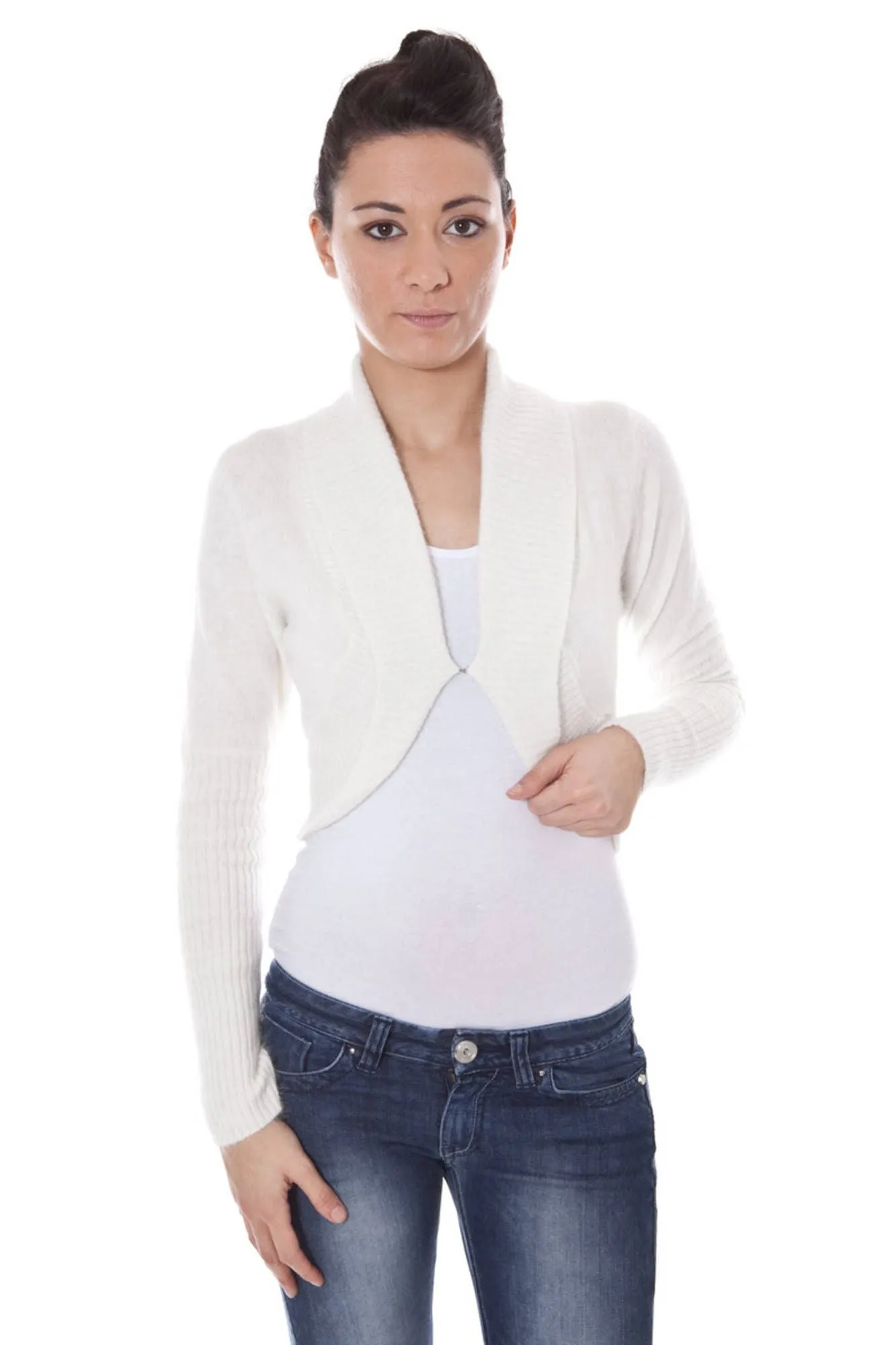 Datch coprispalle maniche lunghe bianco   