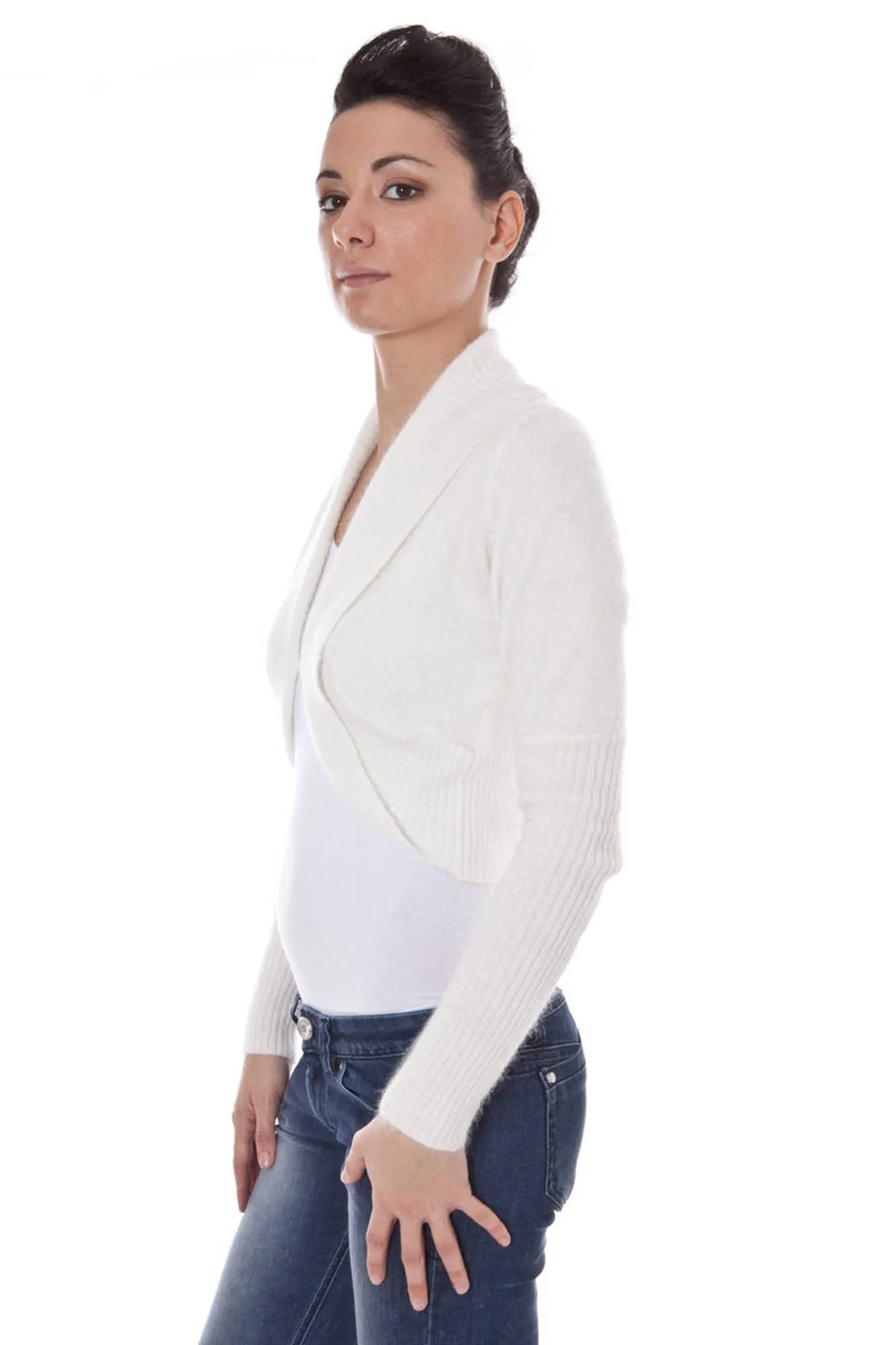 Datch coprispalle maniche lunghe bianco   