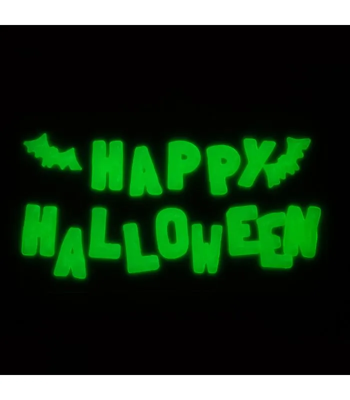 Decorazione HAPPY HALLOWEEN in gel G.I.D. h. lettera cm. 4 ca.