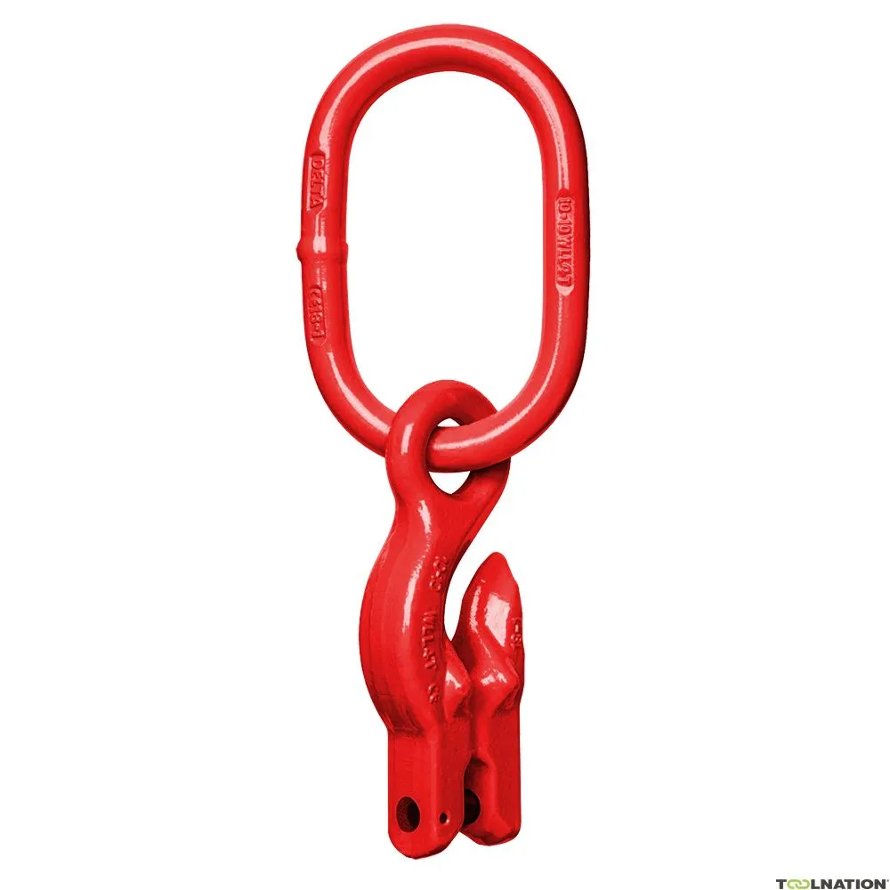 Delta YE.8.050.06 Maglia superiore con gancio a dentello, 1,12 tonnellate