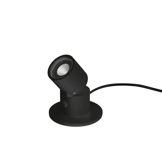 Egger DLS Lampada da tavolo LED Capri, faretto, nero