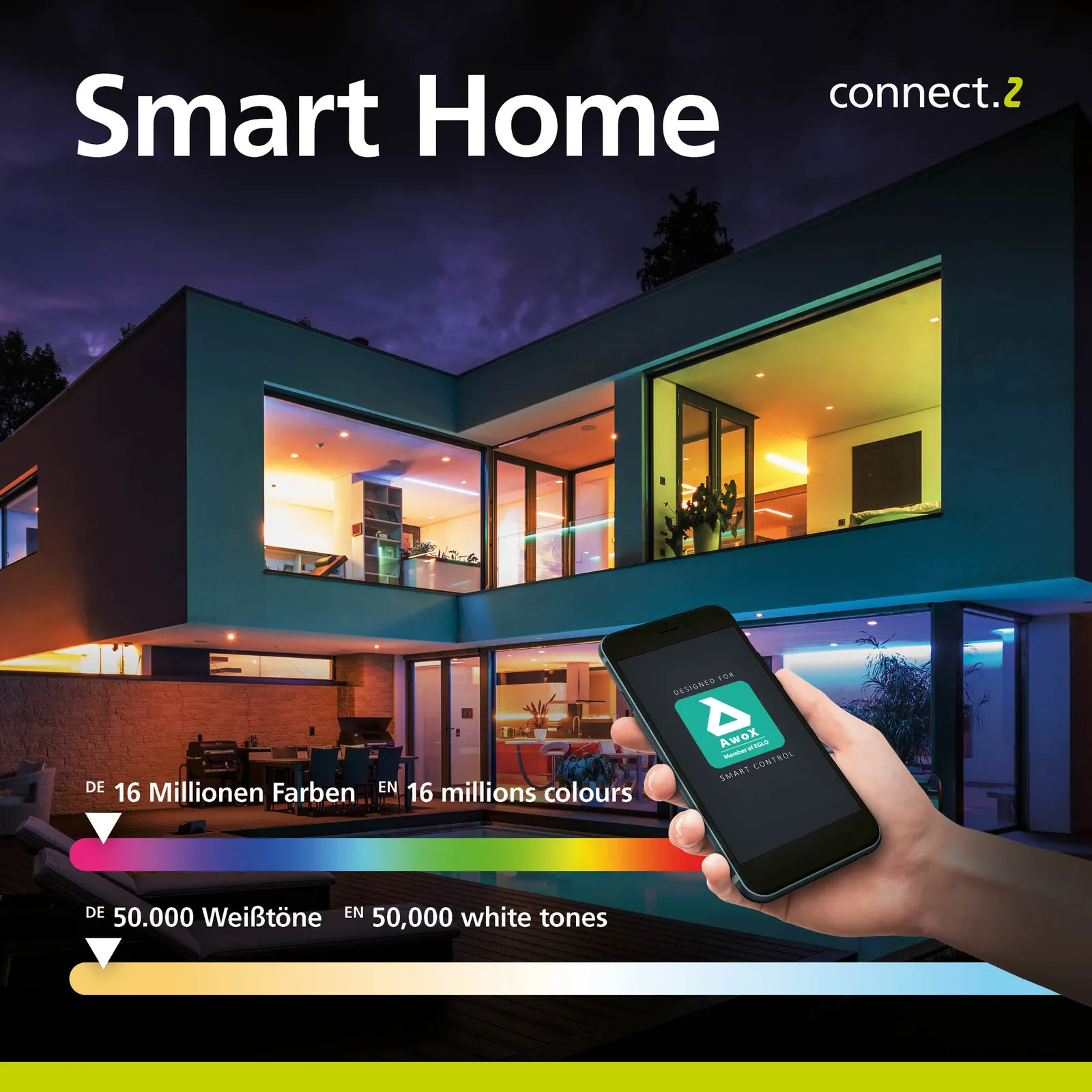 EGLO connect Lobinero-Z Lampada a sospensione, bianco